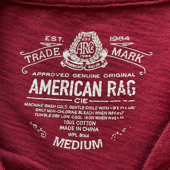 American Rag Vintage Red T-shirt - Picture 2 of 4
